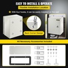 image:imageVEVOR NEMA Steel Enclosure 12 x 12 x 8 NEMA 4X Steel Electrical BoxIP66 Waterproof amp DustproofOutdoorIndoor Electrical Junction Boxwith Mounting Plate10 x 8 x 6