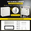 image:imageVEVOR NEMA Steel Enclosure 12 x 12 x 8 NEMA 4X Steel Electrical BoxIP66 Waterproof amp DustproofOutdoorIndoor Electrical Junction Boxwith Mounting Plate12 x 12 x 6