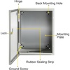 image:imageVEVOR NEMA Steel Enclosure 12 x 12 x 8 NEMA 4X Steel Electrical BoxIP66 Waterproof amp DustproofOutdoorIndoor Electrical Junction Boxwith Mounting Plate12 x 10 x 6