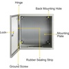 image:imageVEVOR NEMA Steel Enclosure 12 x 12 x 8 NEMA 4X Steel Electrical BoxIP66 Waterproof amp DustproofOutdoorIndoor Electrical Junction Boxwith Mounting Plate12 x 12 x 6