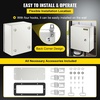 image:imageVEVOR NEMA Steel Enclosure 12 x 12 x 8 NEMA 4X Steel Electrical BoxIP66 Waterproof amp DustproofOutdoorIndoor Electrical Junction Boxwith Mounting Plate12 x 10 x 6