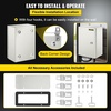 image:imageVEVOR NEMA Steel Enclosure 12 x 12 x 8 NEMA 4X Steel Electrical BoxIP66 Waterproof amp DustproofOutdoorIndoor Electrical Junction Boxwith Mounting Plate12 x 8 x 6