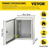 image:imageVEVOR NEMA Steel Enclosure 12 x 12 x 8 NEMA 4X Steel Electrical BoxIP66 Waterproof amp DustproofOutdoorIndoor Electrical Junction Boxwith Mounting Plate12 x 10 x 6