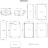 image:imageVEVOR NEMA Steel Enclosure 24 x 24 x 12 NEMA 4X Steel Electrical Box IP66 Waterproof amp Dustproof OutdoorIndoor Electrical Junction Box with Mounting Plate24 x 16 x 10