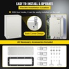 image:imageVEVOR NEMA Steel Enclosure 24 x 24 x 12 NEMA 4X Steel Electrical Box IP66 Waterproof amp Dustproof OutdoorIndoor Electrical Junction Box with Mounting Plate24 x 16 x 10
