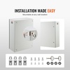 image:imageVEVOR NEMA Steel Enclosure 24 x 24 x 12 NEMA 4X Steel Electrical Box IP66 Waterproof amp Dustproof OutdoorIndoor Electrical Junction Box with Mounting Plate28 x 20 x 10