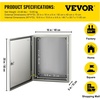 image:imageVEVOR NEMA Steel Enclosure 24 x 24 x 12 NEMA 4X Steel Electrical Box IP66 Waterproof amp Dustproof OutdoorIndoor Electrical Junction Box with Mounting Plate20 x 16 x 6