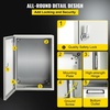 image:imageVEVOR NEMA Steel Enclosure 24 x 24 x 12 NEMA 4X Steel Electrical Box IP66 Waterproof amp Dustproof OutdoorIndoor Electrical Junction Box with Mounting Plate16 x 12 x 6