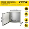 image:imageVEVOR NEMA Steel Enclosure 24 x 24 x 12 NEMA 4X Steel Electrical Box IP66 Waterproof amp Dustproof OutdoorIndoor Electrical Junction Box with Mounting Plate16 x 16 x 6