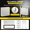 image:imageVEVOR NEMA Steel Enclosure 24 x 24 x 12 NEMA 4X Steel Electrical Box IP66 Waterproof amp Dustproof OutdoorIndoor Electrical Junction Box with Mounting Plate24 x 24 x 8