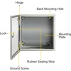 image:imageVEVOR NEMA Steel Enclosure 24 x 24 x 12 NEMA 4X Steel Electrical Box IP66 Waterproof amp Dustproof OutdoorIndoor Electrical Junction Box with Mounting Plate16 x 16 x 6