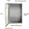image:imageVEVOR NEMA Steel Enclosure 24 x 24 x 12 NEMA 4X Steel Electrical Box IP66 Waterproof amp Dustproof OutdoorIndoor Electrical Junction Box with Mounting Plate24 x 16 x 10