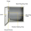 image:imageVEVOR NEMA Steel Enclosure 24 x 24 x 12 NEMA 4X Steel Electrical Box IP66 Waterproof amp Dustproof OutdoorIndoor Electrical Junction Box with Mounting Plate20 x 20 x 6