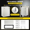 image:imageVEVOR NEMA Steel Enclosure 24 x 24 x 12 NEMA 4X Steel Electrical Box IP66 Waterproof amp Dustproof OutdoorIndoor Electrical Junction Box with Mounting Plate16 x 12 x 8