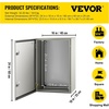 image:imageVEVOR NEMA Steel Enclosure 24 x 24 x 12 NEMA 4X Steel Electrical Box IP66 Waterproof amp Dustproof OutdoorIndoor Electrical Junction Box with Mounting Plate24 x 16 x 10