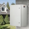 image:imageVEVOR NEMA Steel Enclosure 24 x 24 x 12 NEMA 4X Steel Electrical Box IP66 Waterproof amp Dustproof OutdoorIndoor Electrical Junction Box with Mounting Plate24 x 16 x 12