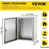 image:imageVEVOR NEMA Steel Enclosure 24 x 24 x 12 NEMA 4X Steel Electrical Box IP66 Waterproof amp Dustproof OutdoorIndoor Electrical Junction Box with Mounting Plate16 x 12 x 8