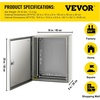 image:imageVEVOR NEMA Steel Enclosure 24 x 24 x 12 NEMA 4X Steel Electrical Box IP66 Waterproof amp Dustproof OutdoorIndoor Electrical Junction Box with Mounting Plate20 x 16 x 8