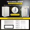 image:imageVEVOR NEMA Steel Enclosure 24 x 24 x 12 NEMA 4X Steel Electrical Box IP66 Waterproof amp Dustproof OutdoorIndoor Electrical Junction Box with Mounting Plate20 x 12 x 10