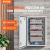 image:imageVEVOR NEMA Steel Enclosure 24 x 24 x 12 NEMA 4X Steel Electrical Box IP66 Waterproof amp Dustproof OutdoorIndoor Electrical Junction Box with Mounting Plate24 x 16 x 12
