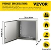 image:imageVEVOR NEMA Steel Enclosure 24 x 24 x 12 NEMA 4X Steel Electrical Box IP66 Waterproof amp Dustproof OutdoorIndoor Electrical Junction Box with Mounting Plate24 x 24 x 8