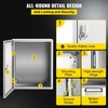 image:imageVEVOR NEMA Steel Enclosure 24 x 24 x 12 NEMA 4X Steel Electrical Box IP66 Waterproof amp Dustproof OutdoorIndoor Electrical Junction Box with Mounting Plate20 x 16 x 10