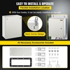 image:imageVEVOR NEMA Steel Enclosure 24 x 24 x 12 NEMA 4X Steel Electrical Box IP66 Waterproof amp Dustproof OutdoorIndoor Electrical Junction Box with Mounting Plate20 x 16 x 8
