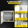 image:imageVEVOR NEMA Steel Enclosure 24 x 24 x 12 NEMA 4X Steel Electrical Box IP66 Waterproof amp Dustproof OutdoorIndoor Electrical Junction Box with Mounting Plate16 x 16 x 8