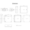 image:imageVEVOR NEMA Steel Enclosure 24 x 24 x 12 NEMA 4X Steel Electrical Box IP66 Waterproof amp Dustproof OutdoorIndoor Electrical Junction Box with Mounting Plate20 x 20 x 6