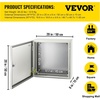 image:imageVEVOR NEMA Steel Enclosure 24 x 24 x 12 NEMA 4X Steel Electrical Box IP66 Waterproof amp Dustproof OutdoorIndoor Electrical Junction Box with Mounting Plate20 x 20 x 6