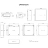 image:imageVEVOR NEMA Steel Enclosure 24 x 24 x 12 NEMA 4X Steel Electrical Box IP66 Waterproof amp Dustproof OutdoorIndoor Electrical Junction Box with Mounting Plate16 x 16 x 6