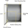 image:imageVEVOR NEMA Steel Enclosure 24 x 24 x 12 NEMA 4X Steel Electrical Box IP66 Waterproof amp Dustproof OutdoorIndoor Electrical Junction Box with Mounting Plate20 x 16 x 8