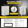 image:imageVEVOR NEMA Steel Enclosure 24 x 24 x 12 NEMA 4X Steel Electrical Box IP66 Waterproof amp Dustproof OutdoorIndoor Electrical Junction Box with Mounting Plate16 x 12 x 6