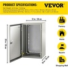 image:imageVEVOR NEMA Steel Enclosure 24 x 24 x 12 NEMA 4X Steel Electrical Box IP66 Waterproof amp Dustproof OutdoorIndoor Electrical Junction Box with Mounting Plate20 x 12 x 10