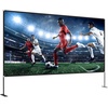image:imageVEVOR Outdoor Movie Screen wStand 150 Portable Movie Screen 169 HD Wide Angle Outdoor Projector Screen Front amp Rear Projection wStorage Bag amp Stand for Office Home Theater Outdoor Indoor Use  Front amp Rear Projection Wide Angle with Storage Bag for Office Home Theater Outdoor and Indoor Use Black and White150inch