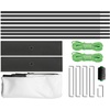 image:imageVEVOR Outdoor Movie Screen wStand 150 Portable Movie Screen 169 HD Wide Angle Outdoor Projector Screen Front amp Rear Projection wStorage Bag amp Stand for Office Home Theater Outdoor Indoor Use  Front amp Rear Projection Wide Angle with Storage Bag for Office Home Theater Outdoor and Indoor Use Black and White150inch