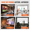 image:imageVEVOR Outdoor Movie Screen wStand 150 Portable Movie Screen 169 HD Wide Angle Outdoor Projector Screen Front amp Rear Projection wStorage Bag amp Stand for Office Home Theater Outdoor Indoor Use  Front amp Rear Projection Wide Angle with Storage Bag for Office Home Theater Outdoor and Indoor Use Black and White150inch