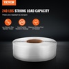 image:imageVEVOR Packaging Polypropylene PP Strapping Roll 9900 Length x 12 Width x 003 Thickness 243 lbs Break Strength Heavy Duty Banding Pallet Strap Coil Portable Strong Packing Straps WhitePP 9900 x 05