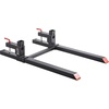 image:imageVEVOR Pallet Forks 2000 lbs Clamp on Pallet Forks 43Inch Total Length HeavyDuty Tractor Fork with Adjustable Stabilizer Bar for Tractor Attachments Loader Bucket and Skid Steer Black