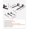 image:imageVEVOR Pallet Forks 2000 lbs Clamp on Pallet Forks 43Inch Total Length HeavyDuty Tractor Fork with Adjustable Stabilizer Bar for Tractor Attachments Loader Bucket and Skid Steer Black