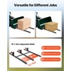 image:imageVEVOR Pallet Forks 2000 lbs Clamp on Pallet Forks 60Inch Total Length HeavyDuty Tractor Fork with Adjustable Stabilizer Bar for Tractor Attachments Loader Bucket and Skid Steer Black60 Inch