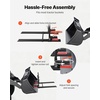 image:imageVEVOR Pallet Forks 4000 lbs Clamp on Pallet Forks 60Inch Total Length HeavyDuty Tractor Fork with AntiTilt Bar amp Adjustable Stabilizer Bar Fit for Loader Bucket Skid Steer Tractor Black