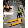 image:imageVEVOR Pallet Jack 5500 lbs Load Capacity Manual Pallet Truck with 48L x 27W Inch Forks for Material Handling 33571 Inch Fork Lift Height Range Suitable for Warehouse Supermarket Manufacturing5500 LBS
