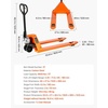 image:imageVEVOR Pallet Jack 5500 lbs Load Capacity Manual Pallet Truck with 48L x 27W Inch Forks for Material Handling 33571 Inch Fork Lift Height Range Suitable for Warehouse Supermarket Manufacturing6600 LBS