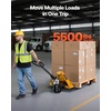 image:imageVEVOR Pallet Jack 5500 lbs Load Capacity Manual Pallet Truck with 48L x 27W Inch Forks for Material Handling 33571 Inch Fork Lift Height Range Suitable for Warehouse Supermarket Manufacturing5500 LBS