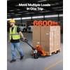 image:imageVEVOR Pallet Jack 5500 lbs Load Capacity Manual Pallet Truck with 48L x 27W Inch Forks for Material Handling 33571 Inch Fork Lift Height Range Suitable for Warehouse Supermarket Manufacturing6600 LBS