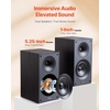 image:imageVEVOR Passive Bookshelf Speaker 300W Book Shelf Stereo Speakers with 525Inch Woofer and 1Inch Tweeter Detachable Grille 65Hz20KHz Frequency Response Wooden Enclosurefor Home Theater 1 Pair525 Inch