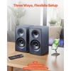 image:imageVEVOR Passive Bookshelf Speaker 300W Book Shelf Stereo Speakers with 525Inch Woofer and 1Inch Tweeter Detachable Grille 65Hz20KHz Frequency Response Wooden Enclosurefor Home Theater 1 Pair525 Inch
