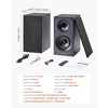 image:imageVEVOR Passive Bookshelf Speaker 300W Book Shelf Stereo Speakers with 525Inch Woofer and 1Inch Tweeter Detachable Grille 65Hz20KHz Frequency Response Wooden Enclosurefor Home Theater 1 Pair525 Inch