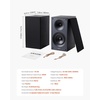 image:imageVEVOR Passive Bookshelf Speaker 300W Book Shelf Stereo Speakers with 525Inch Woofer and 1Inch Tweeter Detachable Grille 65Hz20KHz Frequency Response Wooden Enclosurefor Home Theater 1 Pair525 Inch
